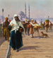 Sul ponte di Galata, Costantinopoli - Fausto Zonaro — vista dell’opera