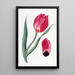 La tulipe œil de soleil précoce - Sydenham Edwards — quadro incorniciato alla parete