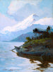 Iliamna dall'altra parte di Cook Inlet - Sydney Mortimer Laurence — vista dell’opera