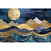 Riproduzione del dipinto Sinfonia Notturna in Oro e Azzurro | Collage