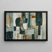 Quadro Astratto – Equilibrio Silenzioso | Poster Murale Contemporaneo con Toni Neutri e Forme Strutturate
