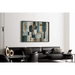 Quadro Astratto – Equilibrio Silenzioso | Poster Murale Contemporaneo con Toni Neutri e Forme Strutturate