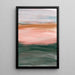 Quadro Astratto – Orizzonte Nebbioso | Poster Murale Paesaggio Minimalista con Toni Morbidi