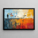 Quadro Astratto – Silhouette nell’Astrazione | Poster Murale dai Colori Contrasti e Forme Diffuse