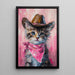 Quadro Chat Cow-boy - Stile Pop e Casual