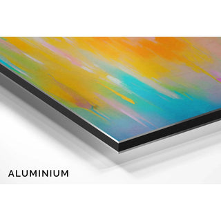 Tableau Coloré – Cascade Pastel | Affiche Abstraite aux Tons Doux et Fluides | Déco Murale Moderne et Lumineuse pour Salon ou Chambre