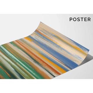 Tableau Coloré – Horizons Fondus | Affiche Abstraite Couleurs Naturelles | Déco Contemporaine pour Salon ou Bureau Moderne