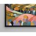 Quadro Colorato – Colline pastello e foreste stilizzate | Poster Astratto Toni Terra e Paesaggio Minimalista