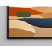Quadro Colorato – Sole d’Argilla | Poster Paesaggio Stilizzato Terracotta e Toni Naturali | Decor Bohemien per Soggiorno o Camera