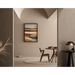 Quadro Colorato – Sole d’Argilla | Poster Paesaggio Stilizzato Terracotta e Toni Naturali | Decor Bohemien per Soggiorno o Camera