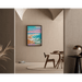 Quadro Colorato – Onde Pastello | Poster Spiaggia Tonalità Delicate | Decorazione Rilassante per Soggiorno, Camera o Casa Vacanze
