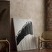 Quadro decorativo – Processione silenziosa | Poster minimalista nero e bianco