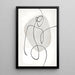 Poster Design Nero e Bianco – Essenza Femminile | Poster Astratto Minimalista Elegante