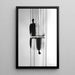 Quadro Design – Riflessioni Enigmatiche | Poster Astratto Nero e Bianco Minimalista