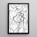 Poster Noir e Bianco – Intreccio Selvaggio | Poster Astratto Linee Intrecciate