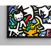 Poster Pop Art – Danza dei Felini | Poster Colorato di Gatti Stilizzati