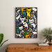 Poster Pop Art – Danza dei Felini | Poster Colorato di Gatti Stilizzati