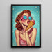 Quadro Pop Art – Dolcezza d'Estate | Poster Vintage Colorato Donna con Gelato