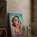 Quadro Pop Art – Dolcezza d'Estate | Poster Vintage Colorato Donna con Gelato
