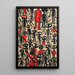 Quadro Pop Art – Figures Astratte | Poster Grafico Urbano Rosso e Nero