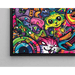 Quadro Pop Art – Jungle Féline | Poster Colorato Gatti Fantasiosi
