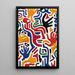 Poster Pop Art – Movimento delle Mani | Poster Colorato Astratto con Mani Stilizzate