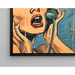Quadro Pop Art – Surprise al Telefono | Poster Vintage Retrò Stile BD