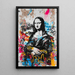 Quadro Street Art – La Gioconda Urbana | Poster Graffiti Pop e Colorato di Mona Lisa