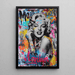 Quadro Street Art – Marilyn Monroe Iconica | Poster Pop Art Graffiti Colorato | Poster Moderno Urbano di Star Celebre