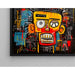 Poster Street Art – Maschera Gialla | Poster Testa Stilizzata Colori Vivaci