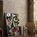 Quadro Street Art – Visage Fratturato | Poster Astratto Urbano Multicolore | Poster Moderno d’Arte Contemporanea Espressiva