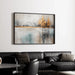 d'arte astratto – Sussurro degli elementi | Quadro murale contemporaneo con tonalità delicate e dettagli dorati | Decorazione elegante per soggiorno o ingresso