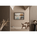 d'arte astratto – Sussurro degli elementi | Quadro murale contemporaneo con tonalità delicate e dettagli dorati | Decorazione elegante per soggiorno o ingresso