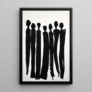 Tableau décoratif - Silhouettes Unies