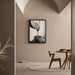 Quadro decorativo di design – Fusion Organique | Poster astratto nero e bianco elegante