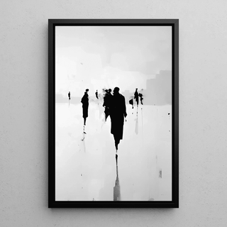 Tableau décoratif design - Silhouettes Urbaines