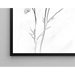 Quadro design nero e bianco – Évanescence Florale | Poster minimalista botanico elegante