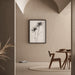 Quadro design nero e bianco – Évanescence Florale | Poster minimalista botanico elegante
