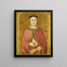 Sainte Agnès - Taddeo di Bartolo — quadro incorniciato alla parete