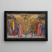 La Crucifixion - Taddeo di Bartolo — quadro incorniciato alla parete