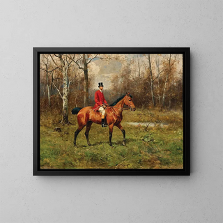 Tadeusz Ajdukiewicz - A Parforce Rider in the Forest.webp