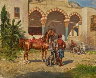 Una corte turca - Tadeusz Ajdukiewicz — vista dell’opera