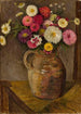 Asters et zinnias dans un pichet en terre cuite - Tadeusz Makowski — vista dell’opera