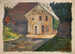 Casa in mattoni con annesso - Tadeusz Makowski — vista dell’opera