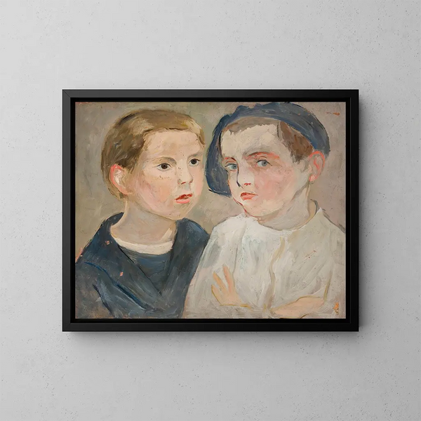 Frères - Tadeusz Makowski — quadro incorniciato alla parete