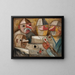 Gioco di carte - Tadeusz Makowski — quadro incorniciato alla parete