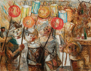 Tadeusz Makowski - Children with torches La retraite aux flambeaux.webp