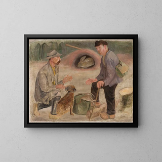 Tadeusz Makowski - Conversation with a hunter.webp