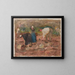 La raccolta delle patate - Tadeusz Makowski — quadro incorniciato alla parete