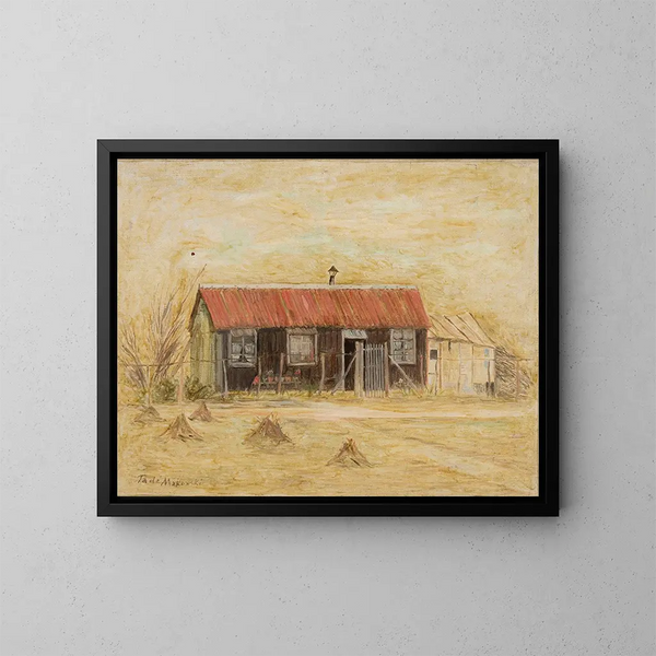 Maison - Tadeusz Makowski — quadro incorniciato alla parete